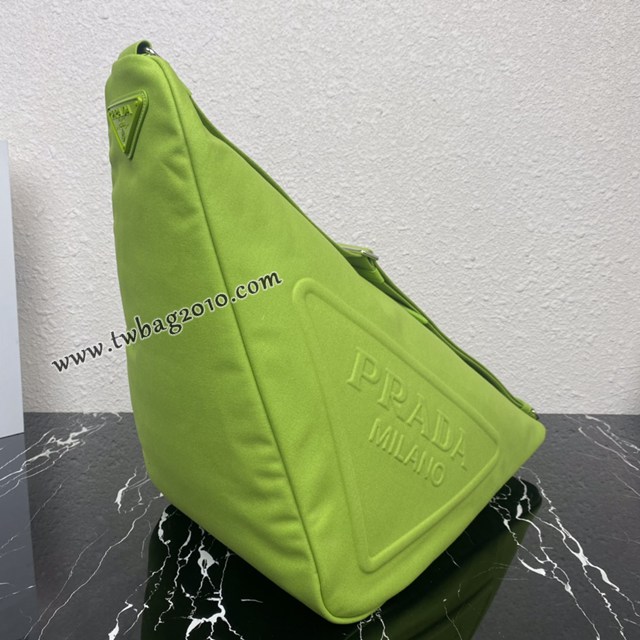 Prada專櫃新款帆布大三角包 2VY007 普拉達三角形帆布斜挎包 csp1083